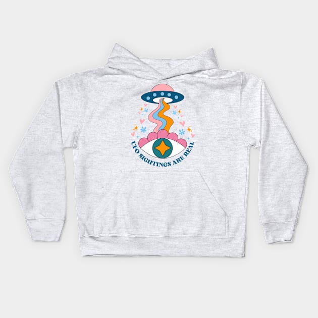 UFO sightings are real. Kids Hoodie by Astroidworld